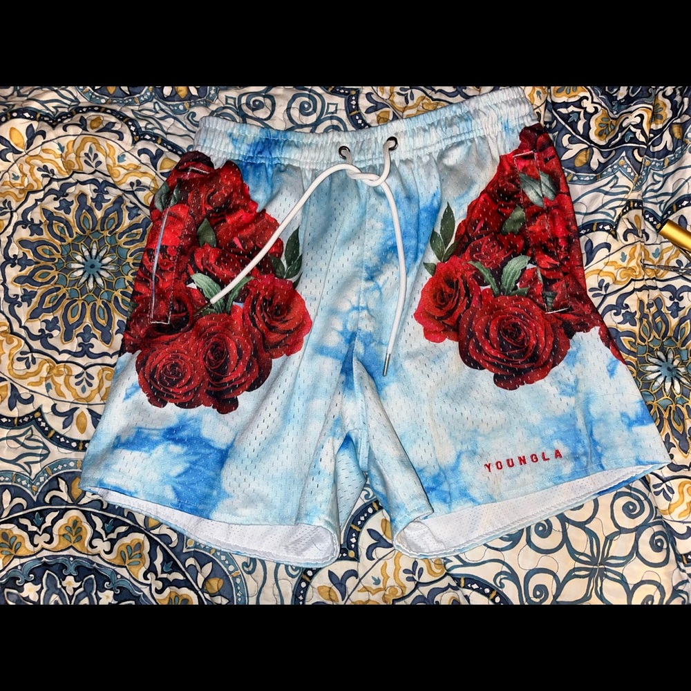 Youngla Block Party shorts (Rose)